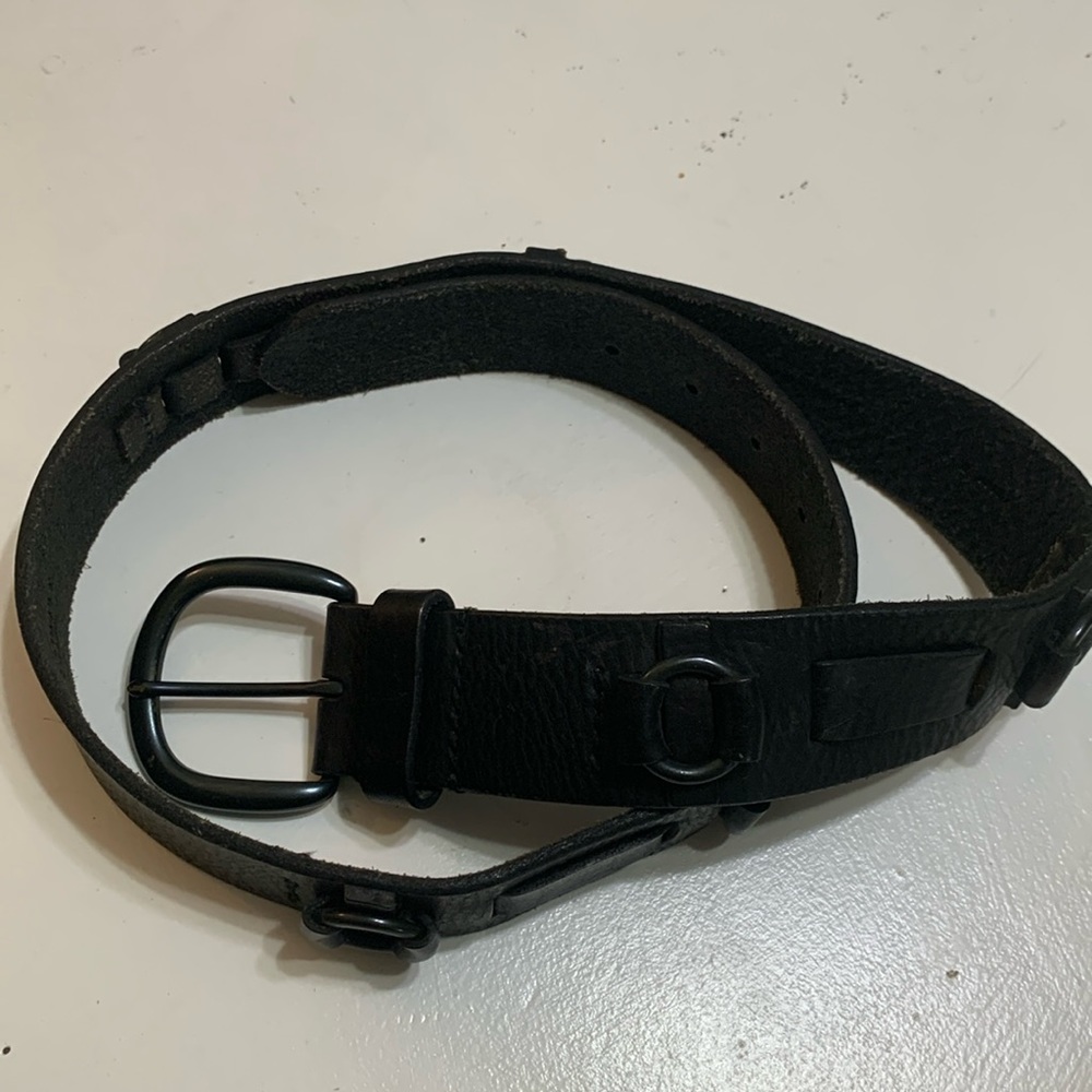 Ralph Lauren Denim & Supply black leather, men’s vintage belt size M